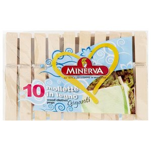 Minerva Wooden Pegs 10 Pieces