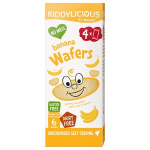 Kiddylicious 6M+ Banana Wafer Mini 4 Pieces 16G