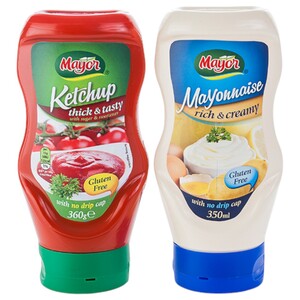 Mayor Mayonnaise 350Ml + Ketchup Free 360G