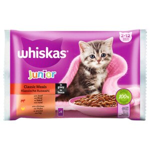 Whiskas Junior Pouch Classic Selection 85G X4