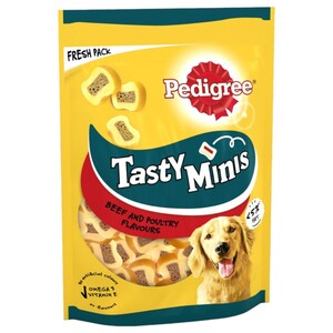 Pedigree Tasty Minis Chewy Slices Beef & Poultry 155G