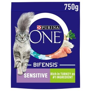 Purina One Sensitive Cat Turkey & Rice 750G