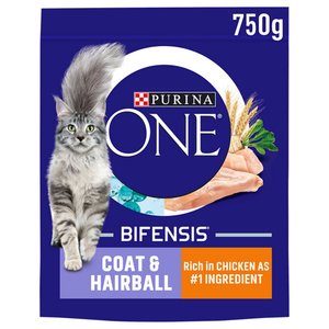 Purina One Coat & Hairball Cat Chicken 750G