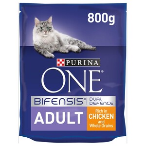Purina One Adult Cat Chicken & Whole Grains 800G