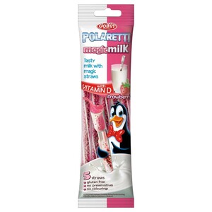 Dolfin Polaretti Magic Milk Straws Strawberry 30G