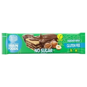 Brain Foods Hazelnut Wafer Gluten Free 40G