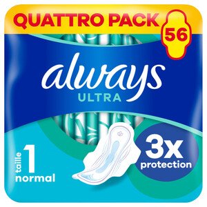 Always Quattro Ultra Normal Plus 56 Pads