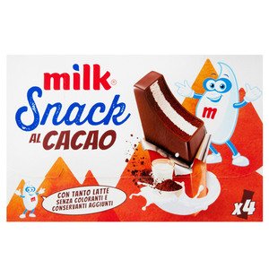 Milk Snack Al Cacao 4 Pieces 30G