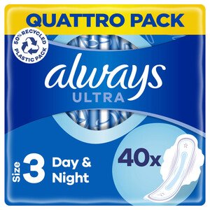 Always Quattro Ultra Day & Night 40 Pads