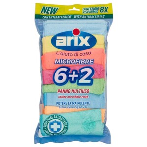 Arix Multipack Microfibre Cloth 30X30cm 8 Pieces