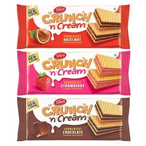 Tiffany Crunch N'cream Assorted Wafers 3 Pieces 153G