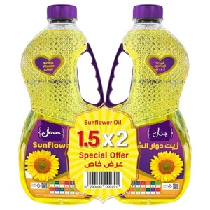 Jenan Sunflower Oil 1.5L X2