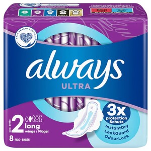 Always Ultra Long Wings No2 8 Pads