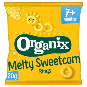 Organix Stage 2 7Months Plus Melty Sweetcorn Rings 20G