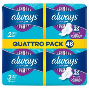 Always Ultra Long Plus 48 Pads X4