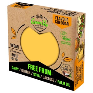 Green Vie Cheddar Slices Vegan 180G