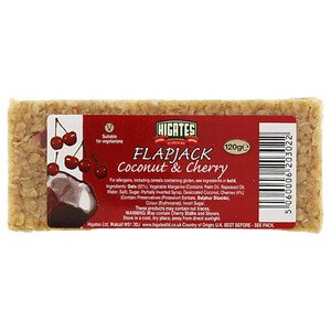 Higates Flapjack Coconut & Cherry 120G