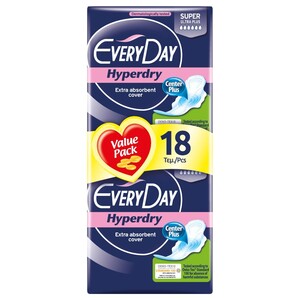 Everyday Hyperdry Extra Long Economy 18 Pads