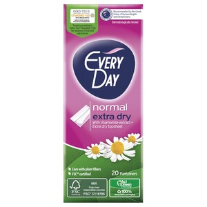 Everyday Pantyliners Dry Normal 20 Pads