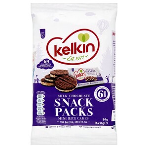 Kelkin Rice Cakes Snack Pack Milk 84G