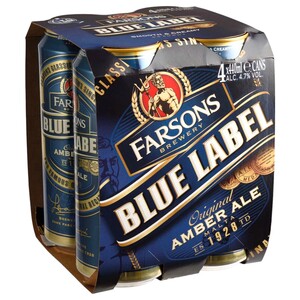 Farsons Blue Label Can Single 44Cl X4