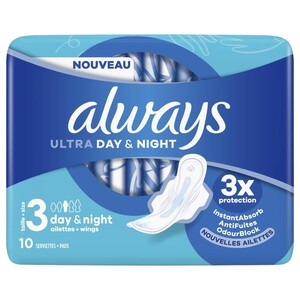 Always Ultra Day & Night 10 Pads