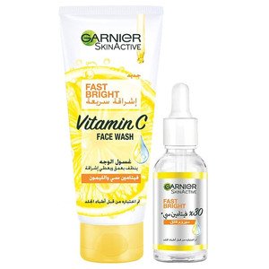 Garnier Skin Active Fast Bright Face Wash & Booster Serum Pack