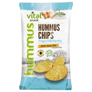 Vital Hummus Chips Yoghurt & Herbs Gluten Free 65G