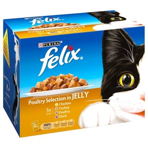 Felix Original Poultry In Jelly 12 Pieces 100G