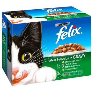 Felix Pouch Cig In Gravy Green 12 Pieces 100G