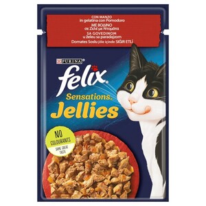 Felix Sensations Jellies Beef 85G
