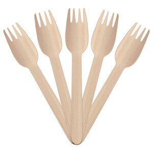 Wooden Forks 15 Pieces