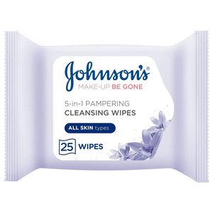 Johnson's Make-Up Be Gone 5In1 Pampering 25 Wipes