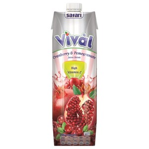 Safari Vival Juice Cranberry & Pomegranate 1L