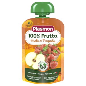 Plasmon Squeeze And Taste Apple And Strawberry 100G