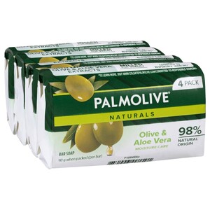 Palmolive Soap Aloe & Olive 90G X4