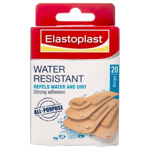 Elastoplast Water Resistant 20 Strips Assorted