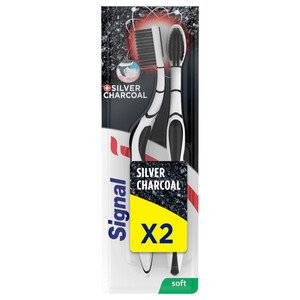 Signal Toothbrush Charcoal Soft 2 Pieces