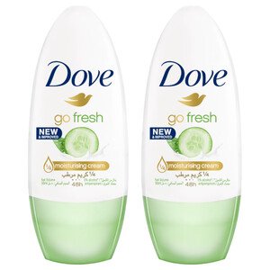 Dove Roll On Go Fresh Cucumber 50Ml X2