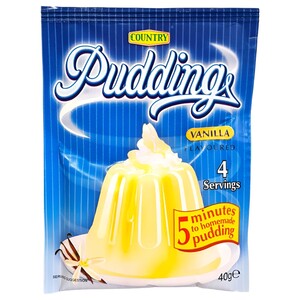 Country Products Puddings Vanilla 40G