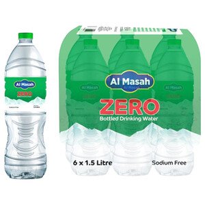 Al Masah Drinking Water Zero Sodium 1.5L X6