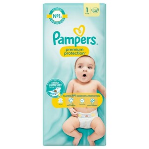 Pampers Diapers Premium 1 Newborn 42 Pieces