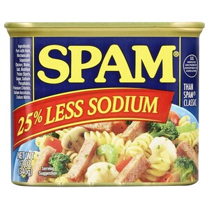 Spam 25% Less Sodium 340G