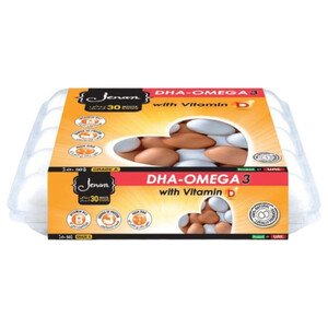 Jenan Eggs White And Brown Dha-Omega 3 30 Pieces