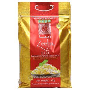 Zeeba 1121 Basmati Creamy Sella Rice 5Kg