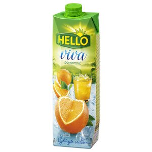 Hello 100% Juice Orange 1L