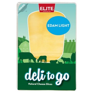 Elite Deli To Go Edam Light Slices 180G