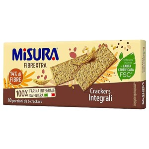 Misura Whoelwheat Crackers Fibrextra 385G