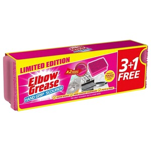 Elbow Grease Pink Scourer 4 Pieces