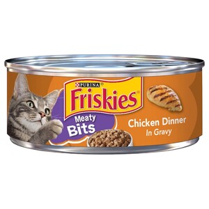 Friskies Meaty Bits Chicken Dinner In Gravy 156G
